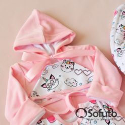 Caticorn Winter Newborn baby girl coming home outfit