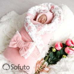 Vintage poudre Winter Newborn baby girl coming home outfit
