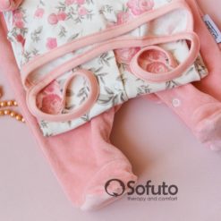 Vintage poudre Winter Newborn baby girl coming home outfit