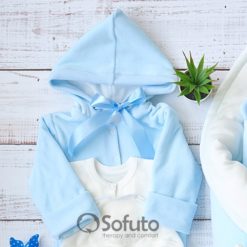 Blue simple Winter Newborn baby boy coming home outfit