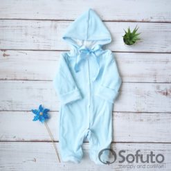 Blue simple Winter Newborn baby boy coming home outfit