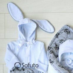 Rabbit Winter Newborn unisex baby coming home outfit