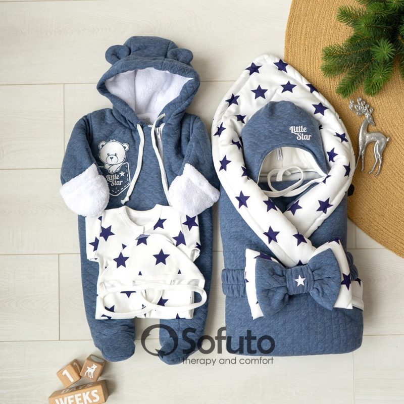 New Born Baby Boy Dress With Hoddie STAR