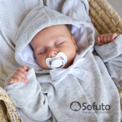 Light grey Winter Newborn unisex baby coming home outfit