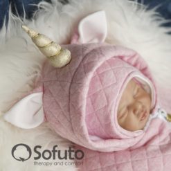 Magic unicorn Cold winter Newborn baby girl coming home outfit